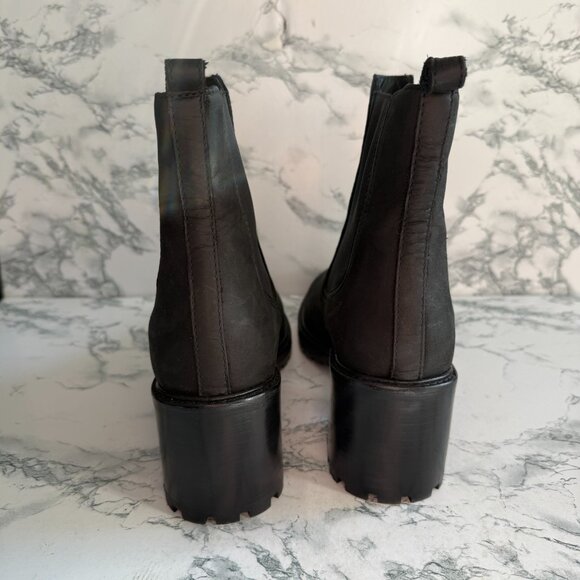 Thursday Boot Women 8.5 Knockout Boot Chelsea Black Nubuck Leather Pull On Shoe - Picture 5 of 8